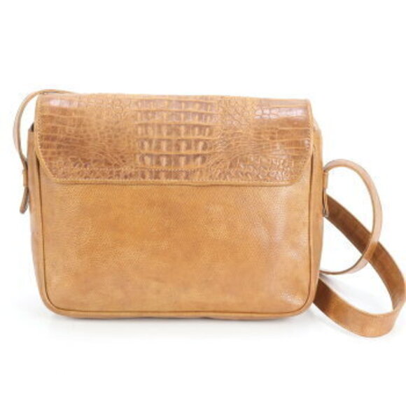 Celine Crocodile Leather Crossbody Bag Brown - Picture 3 of 9